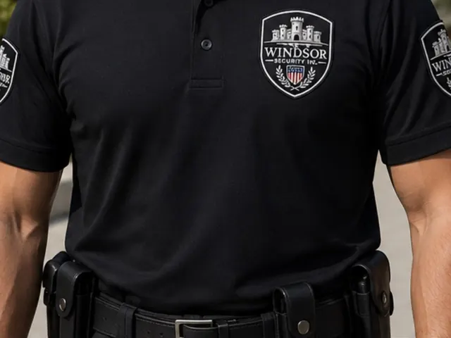 Windsor Security officer in uniform with duty belt